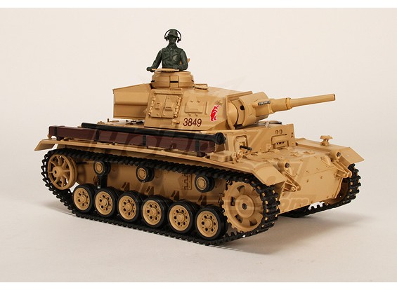 Tauch Panzer III Ausf.H RC Tanque RTR w / Airsoft / Smoke & Tx